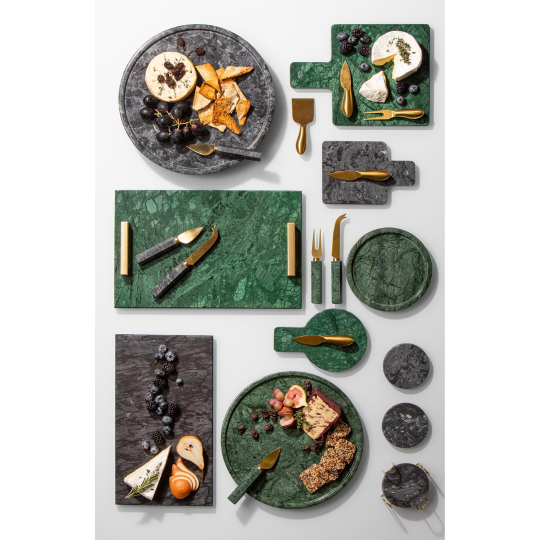 Tempa Kira Grey Small Round Decor Tray