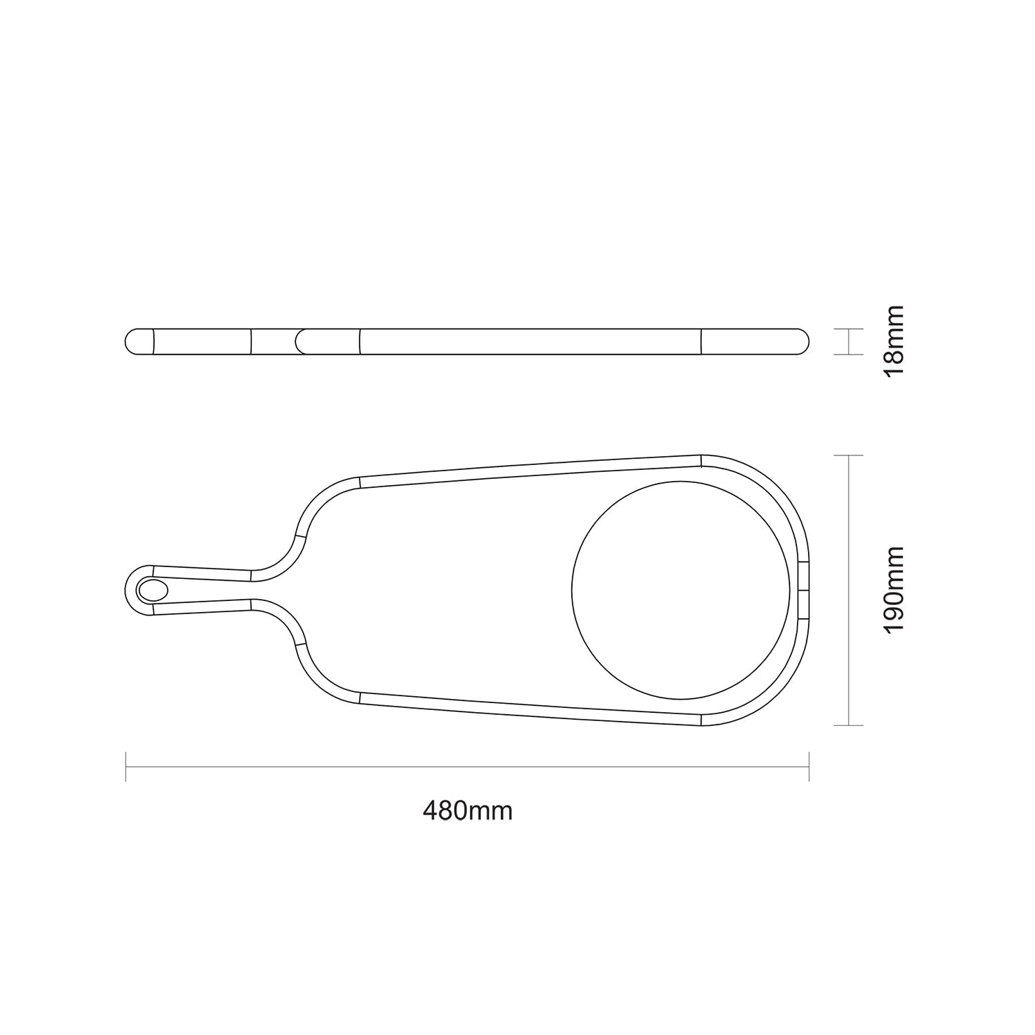 Tramontina Provence Cheese Board With Handle & Stone
