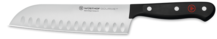 Wusthof Gourmet Santoku Knife with Hollow Edge - 17cm
