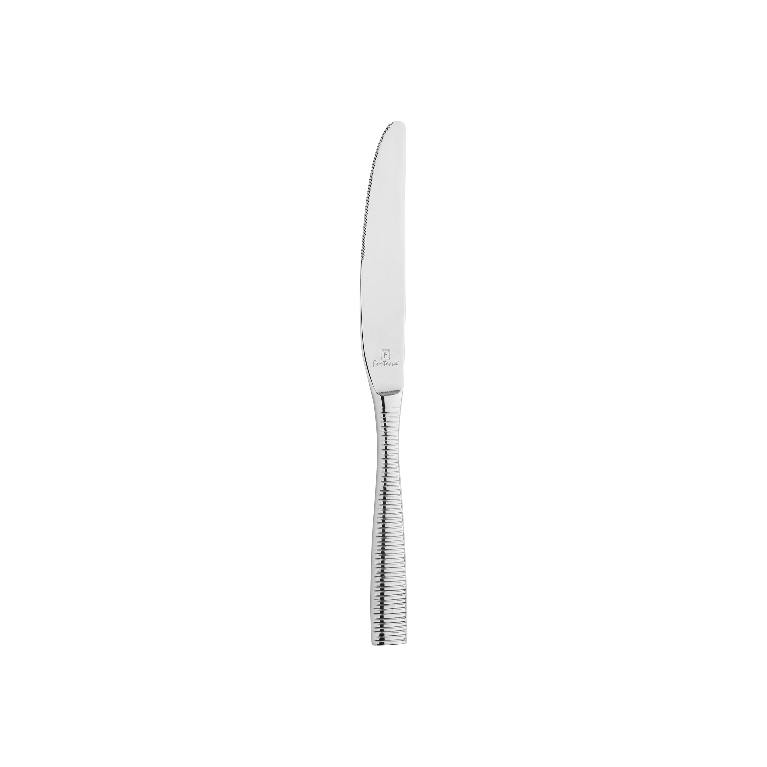 Fortessa Ringo Dessert Knife (Solid Handle - Silver) (12 Pack)