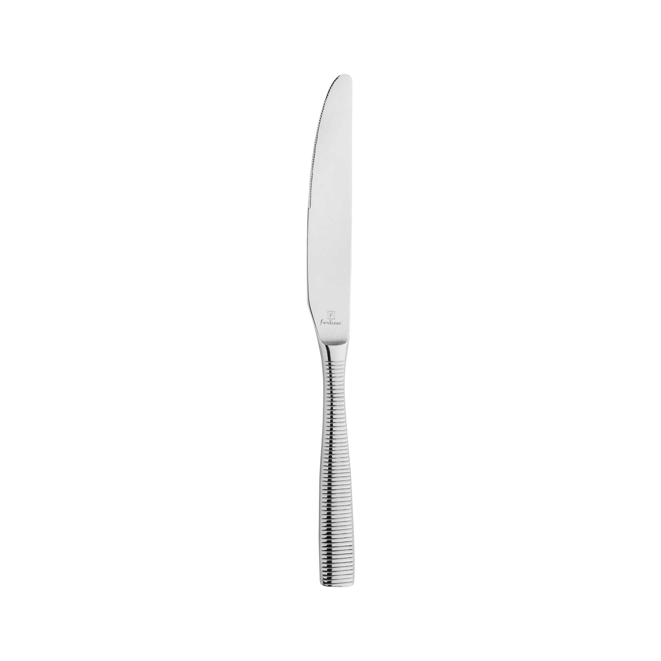 Fortessa Ringo Table Knife (Solid Handle - Silver) (12 Pack)