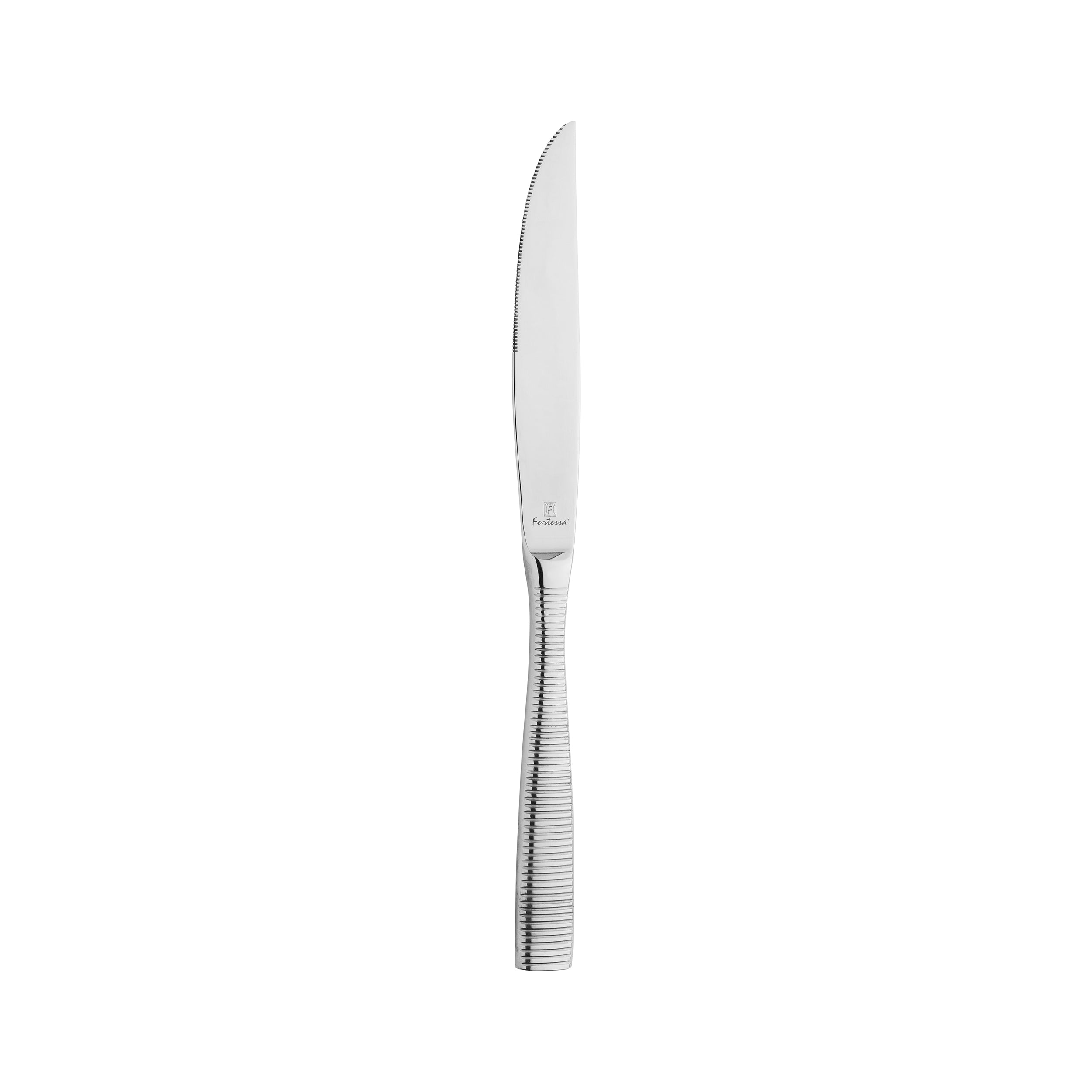 Fortessa Ringo Steak Knife (Solid Handle - Silver) (12 Pack)