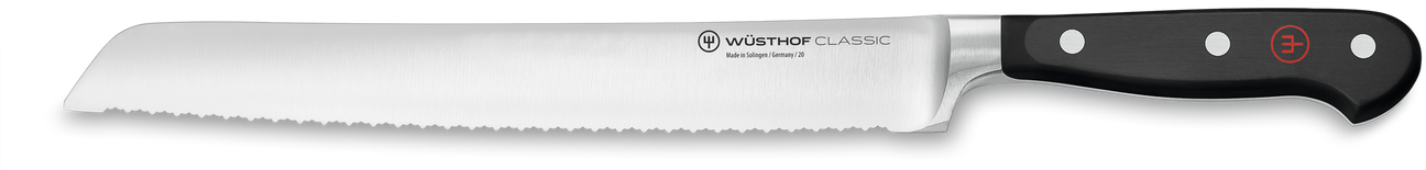 Wusthof Classic Black Precision Double-Serrated Bread Knife - 23cm