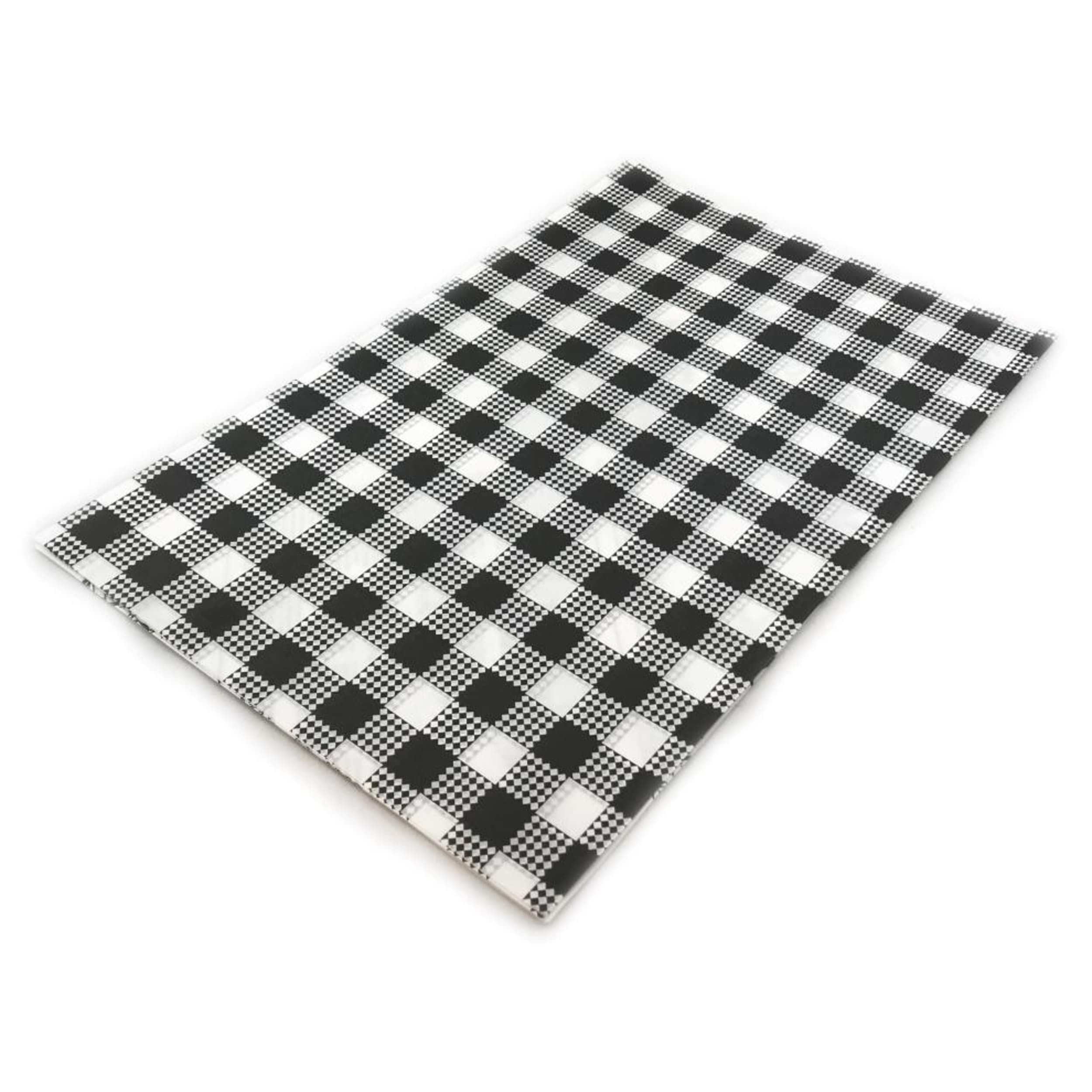 Catering Collection Greaseproof Paper Blk Check 28gsm 1/2Cut 400x330mm Ream 200