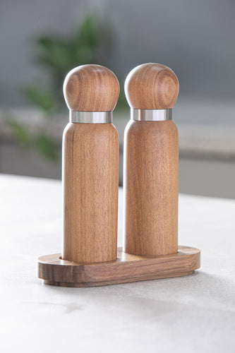 Ladelle Gather Natural 3pc Salt & Pepper Grinder Set