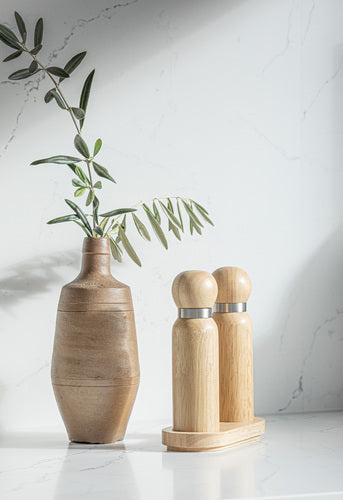 Ladelle Gather Blonde 3pc Salt & Pepper Grinder Set