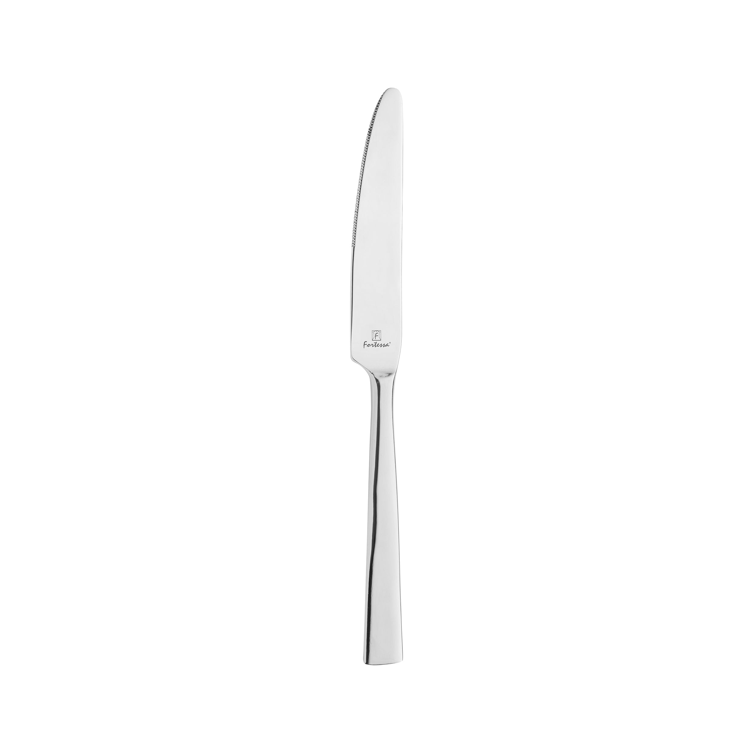 Fortessa Still Table Knife (Solid Handle - Silver) (12 Pack)