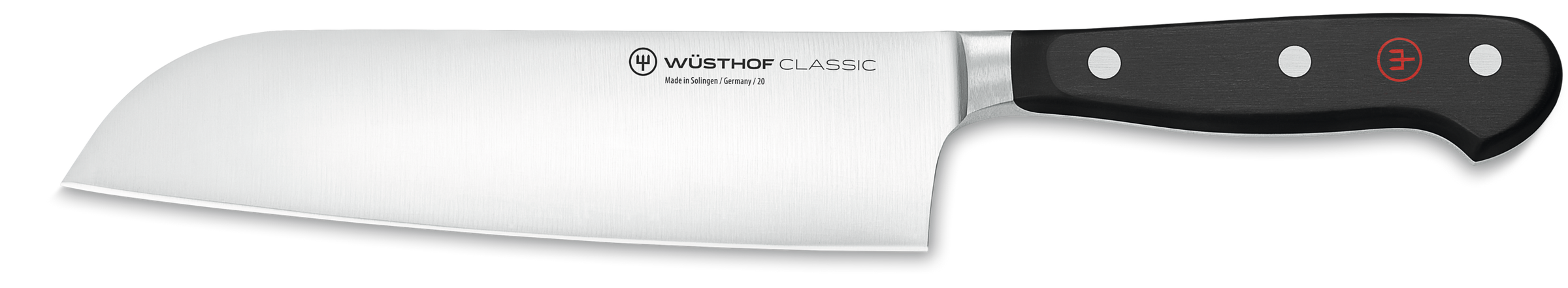 Wusthof Classic Black Santoku Knife - 17cm