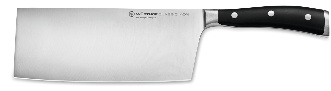 Wusthof Classic Ikon Black Chinese Chef's Knife - 18cm