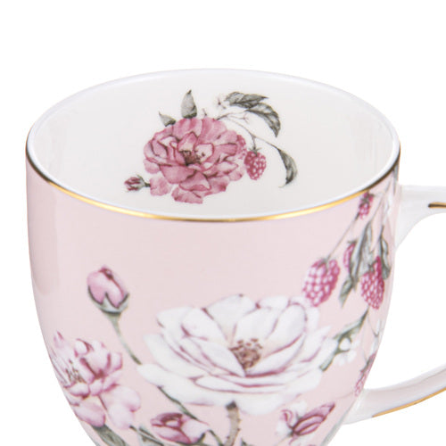 Ashdene Raspberry Rose Cup & Saucer