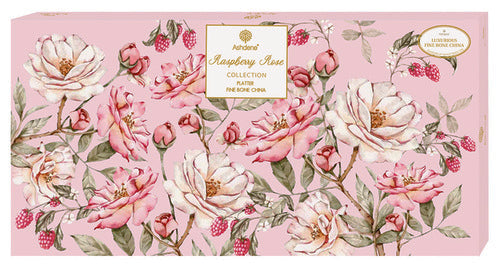 Ashdene Raspberry Rose Rectangle Platter