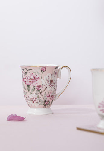 Ashdene Raspberry Rose Pink Footed Mug