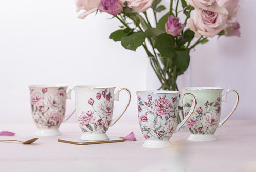 Ashdene Raspberry Rose Pink Footed Mug