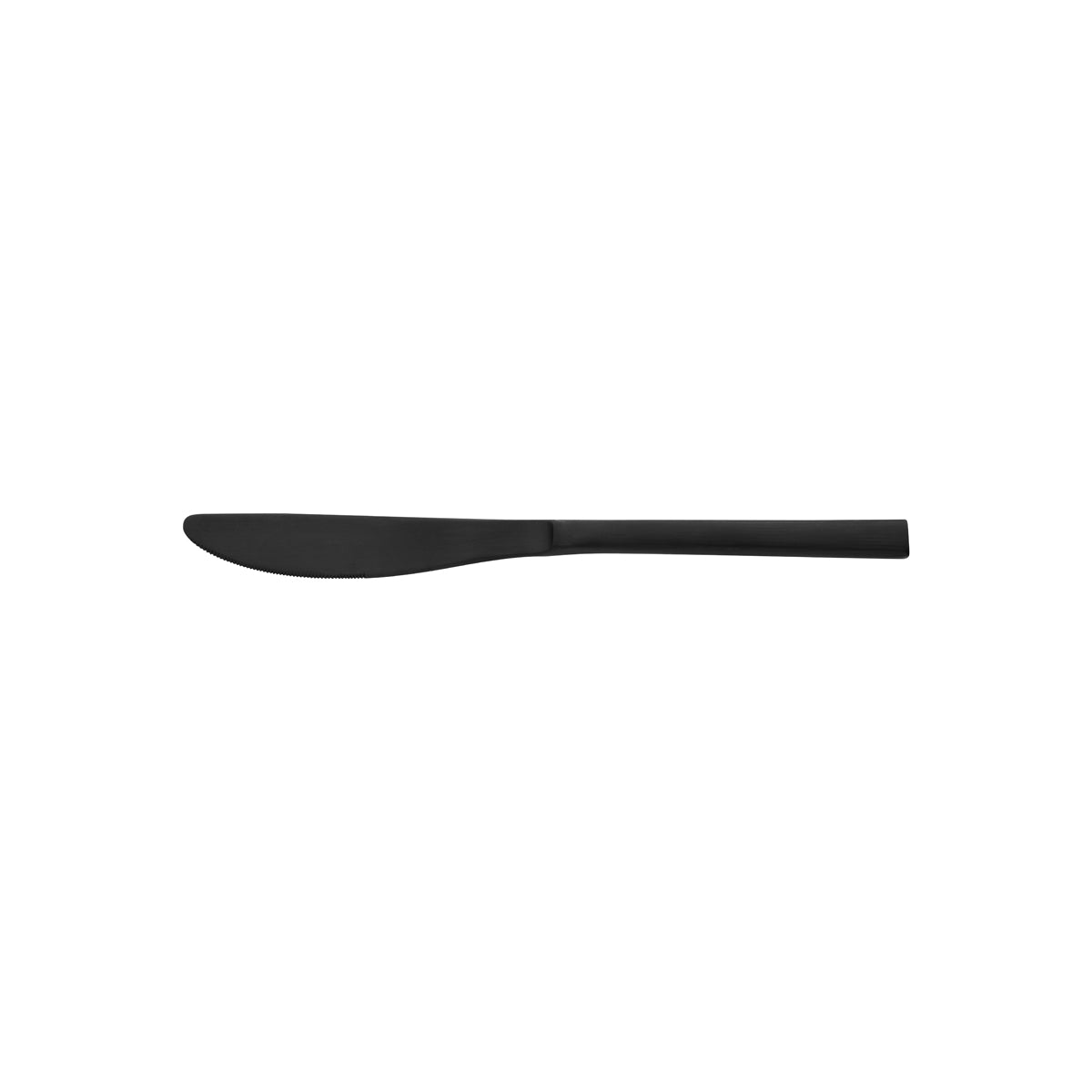 Fortessa Titan Arezzo Matte Black Dessert Knife (Solid Handle) (12 Pack)