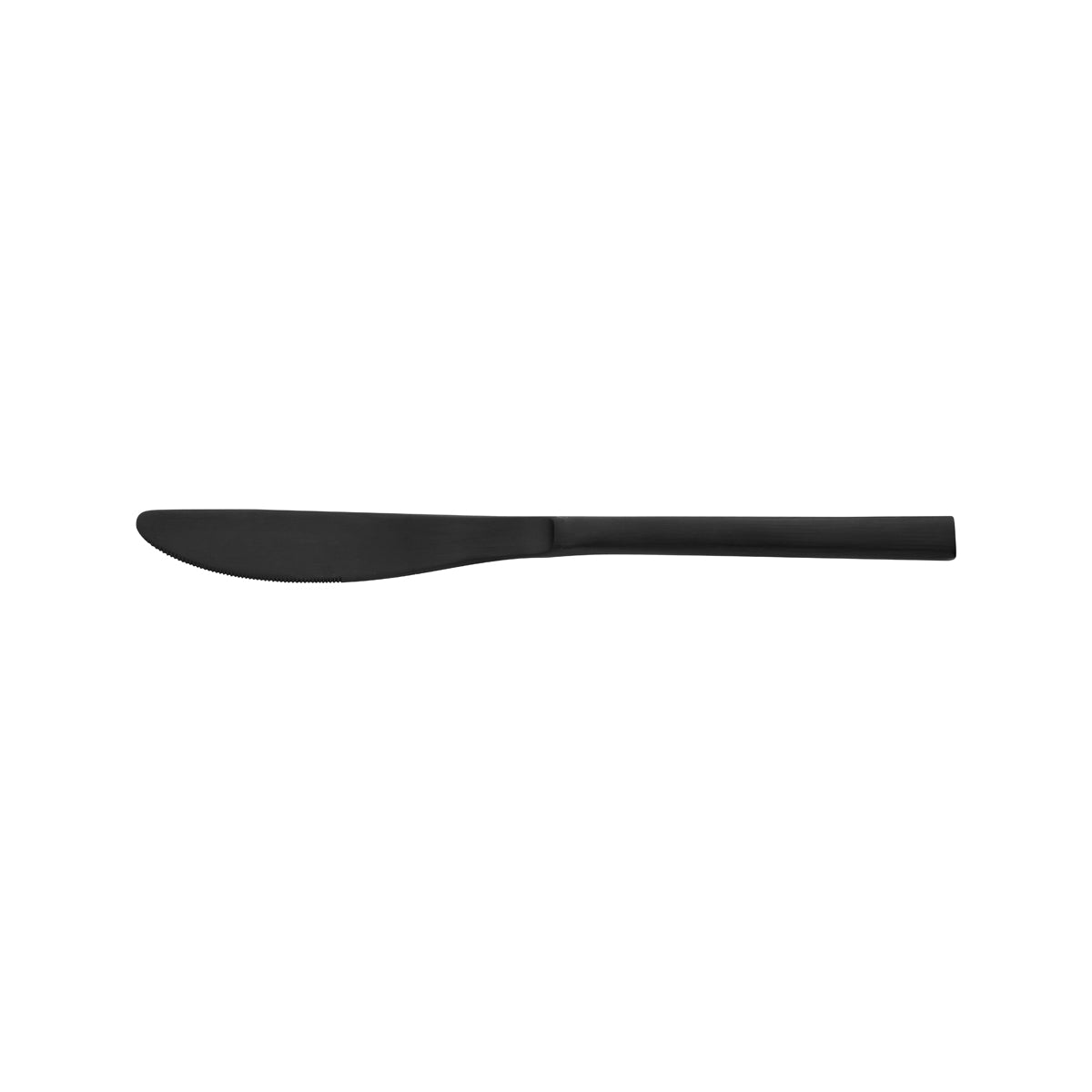 Fortessa Titan Arezzo Matte Black Table Knife (Solid Handle) (12 Pack)