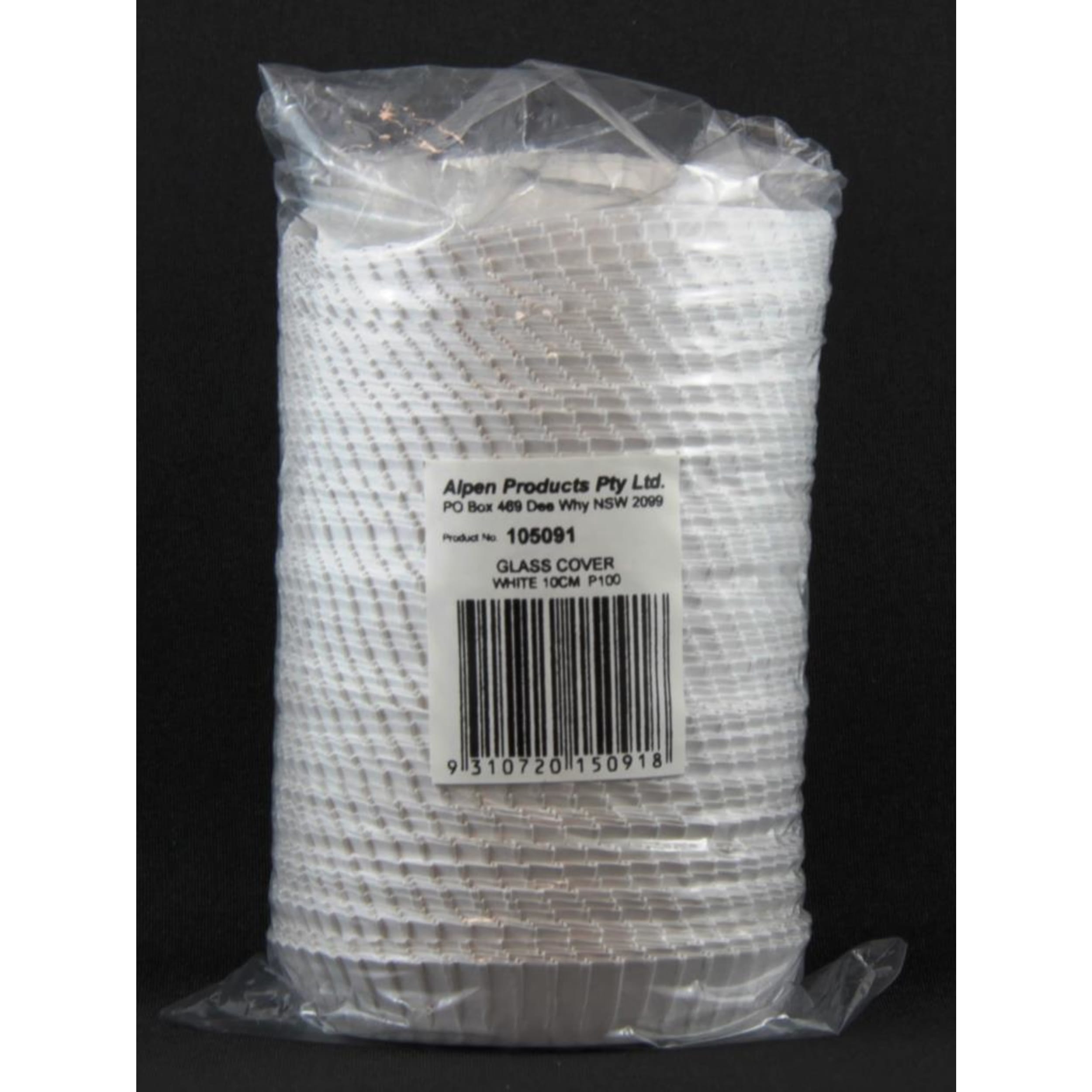 Catering Collection Glass Cover Paper White Base 70mm Wall 15mm (100 Pack)