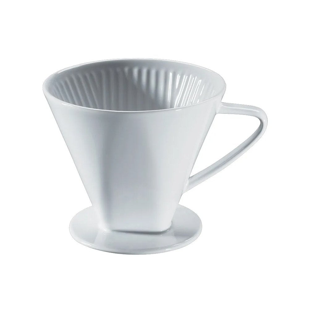 Cilio Coffee Filter – Ceramic White, Suits Filter Paper Size 6 (16 × 13.5 cm)