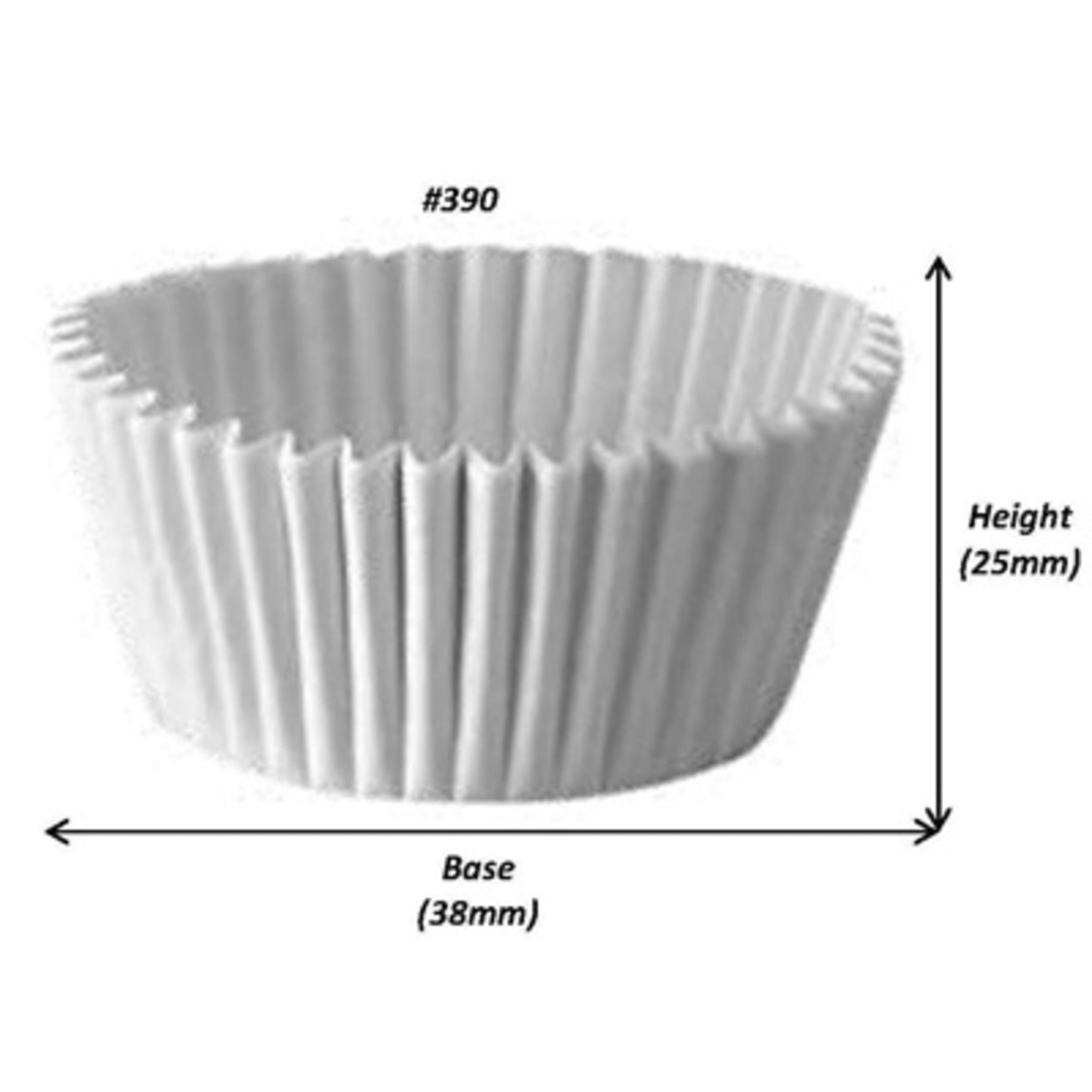 Catering Collection Patty Pans White #390 (38 x 26mm) (500 Pack)