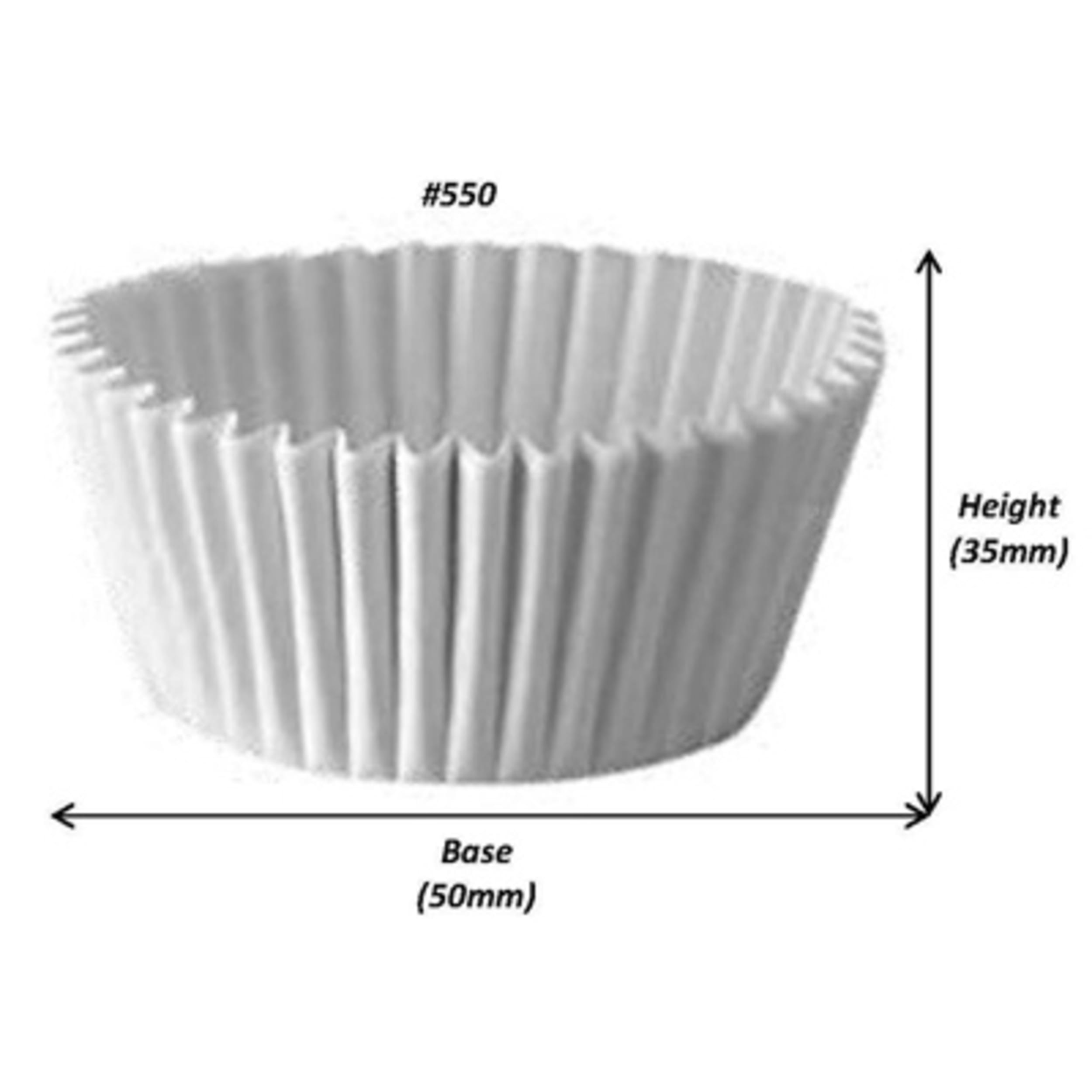 Catering Collection Muffin Case White #550 (50 x 35mm) (500 Pack)
