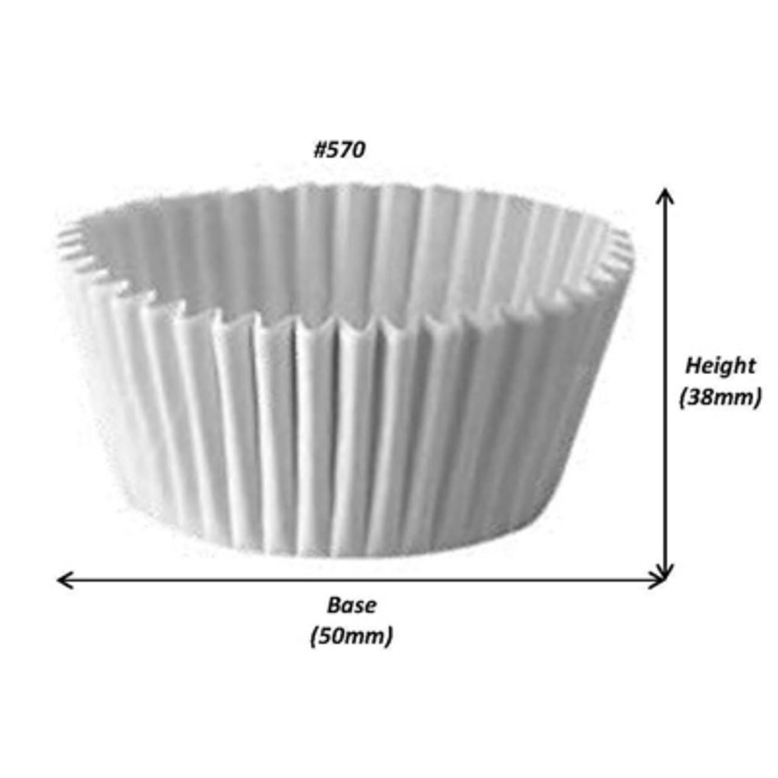 Catering Collection Muffin Case White #570 (50 x 38mm) (500 Pack)