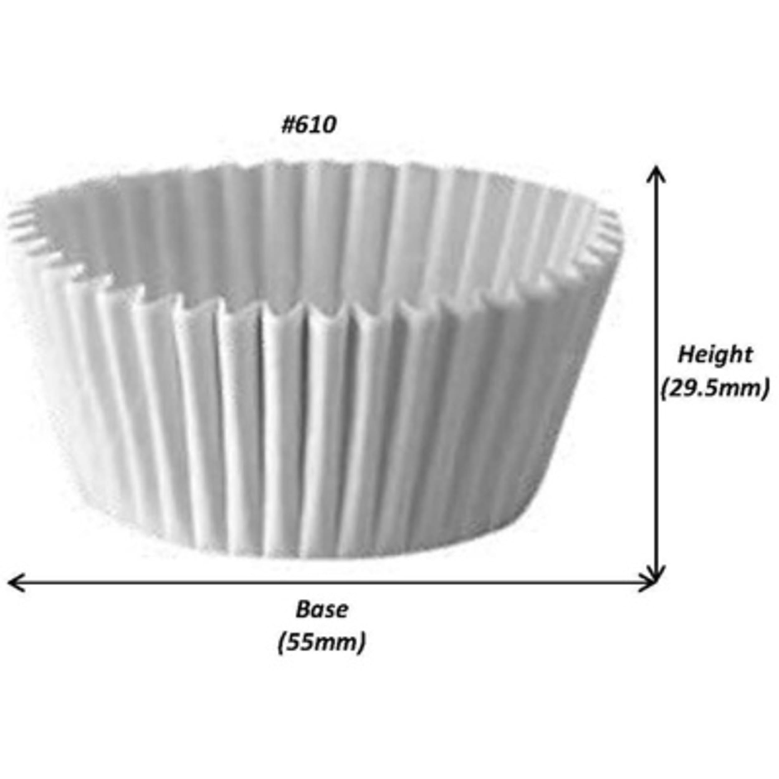 Catering Collection Muffin Case White #610 (55 x 30mm) (500 Pack)