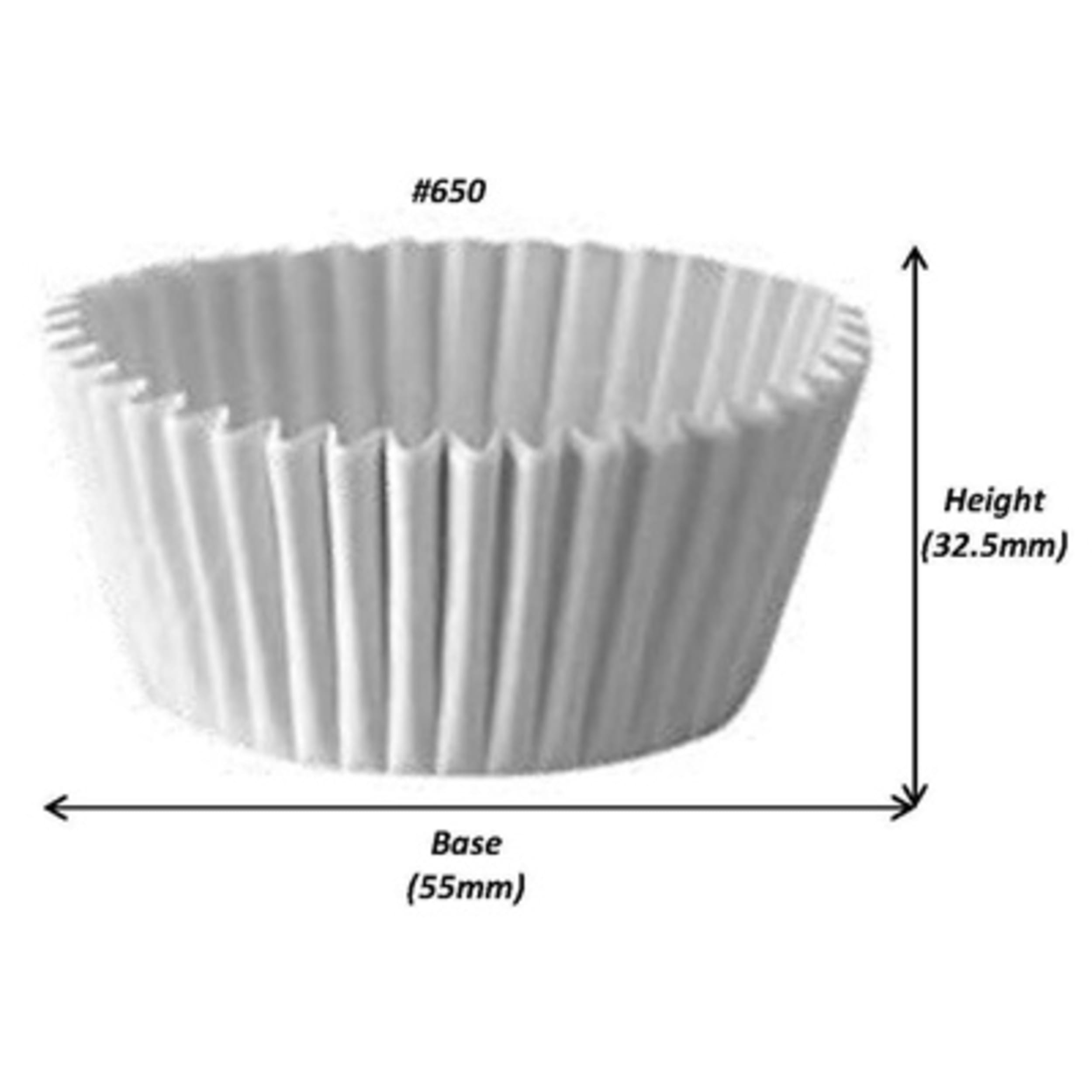 Catering Collection Muffin Case White #650 (55 x 32.5mm) (500 Pack)