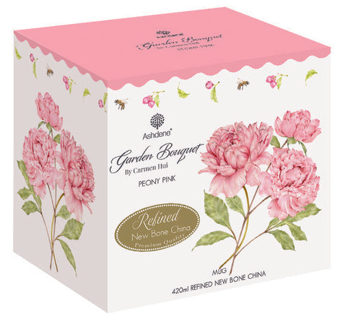 Ashdene Garden Bouquet Peony Pink Mug