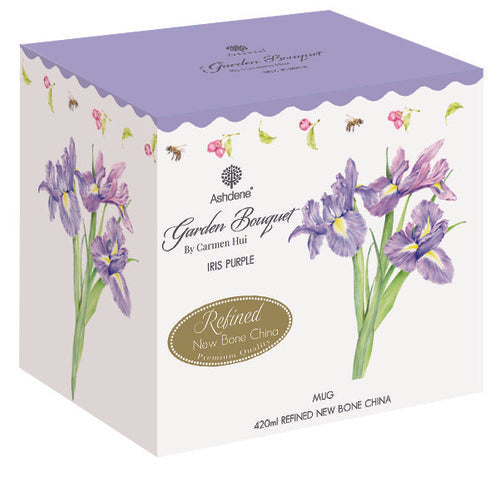 Ashdene Garden Bouquet Iris Purple Mug