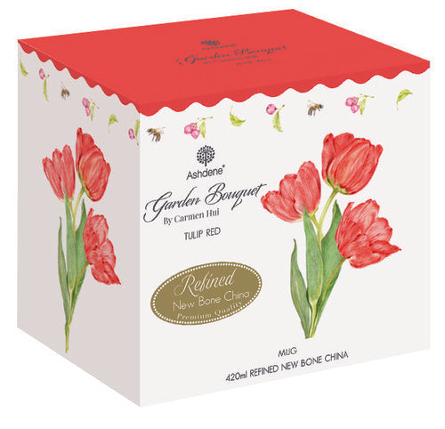 Ashdene Garden Bouquet Tulip Red Mug