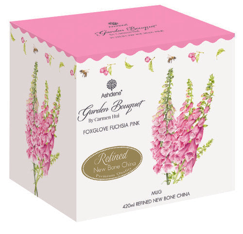 Ashdene Garden Bouquet Foxglove Fuchsia Pink Mug