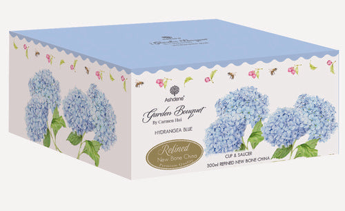 Ashdene Garden Bouquet Hydrangea Blue Cup & Saucer