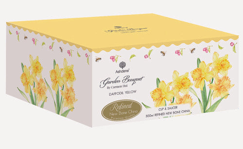 Ashdene Garden Bouquet Daffodil Yellow Cup & Saucer