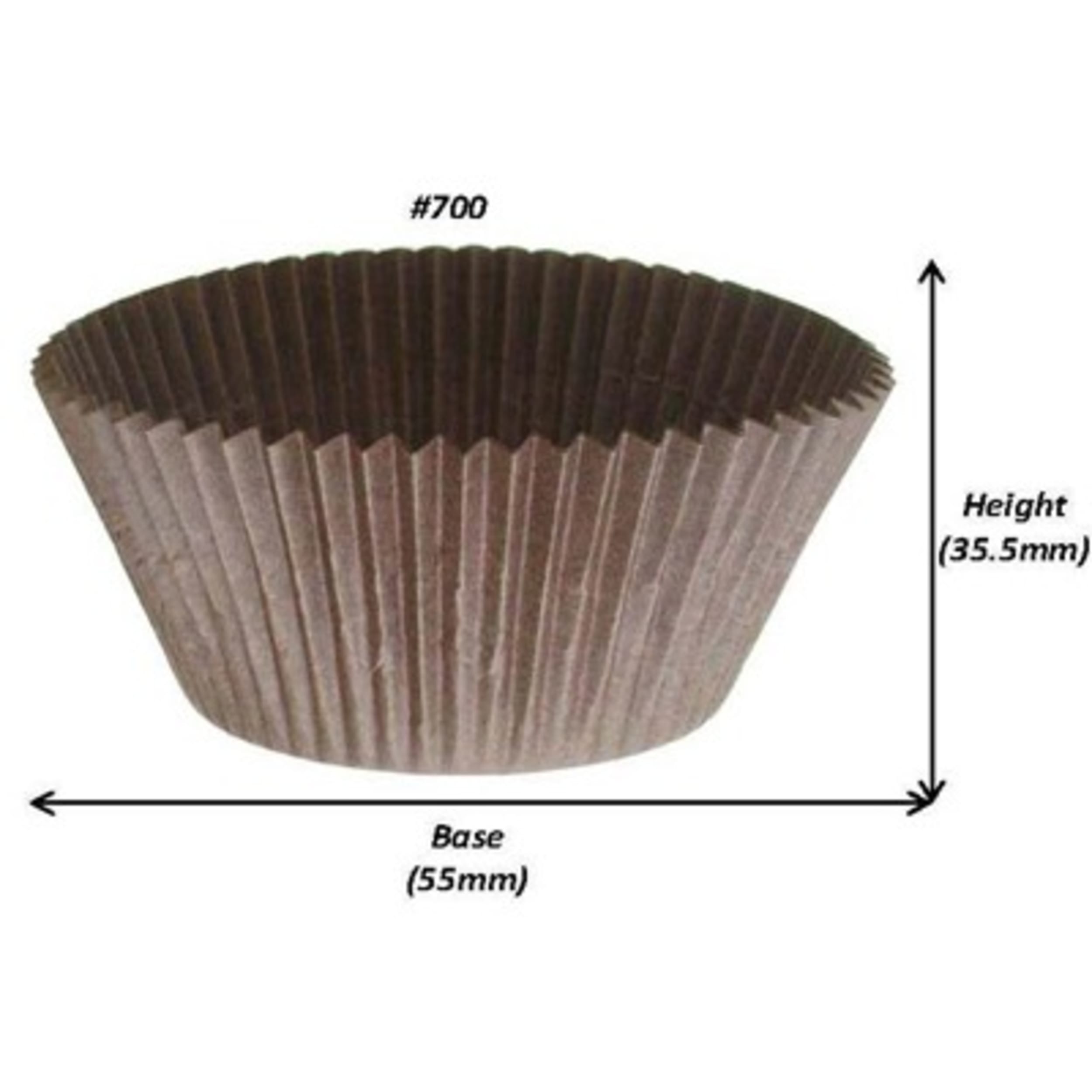 Catering Collection Muffin Case Brown #700 (55 x 36mm) (500 Pack)