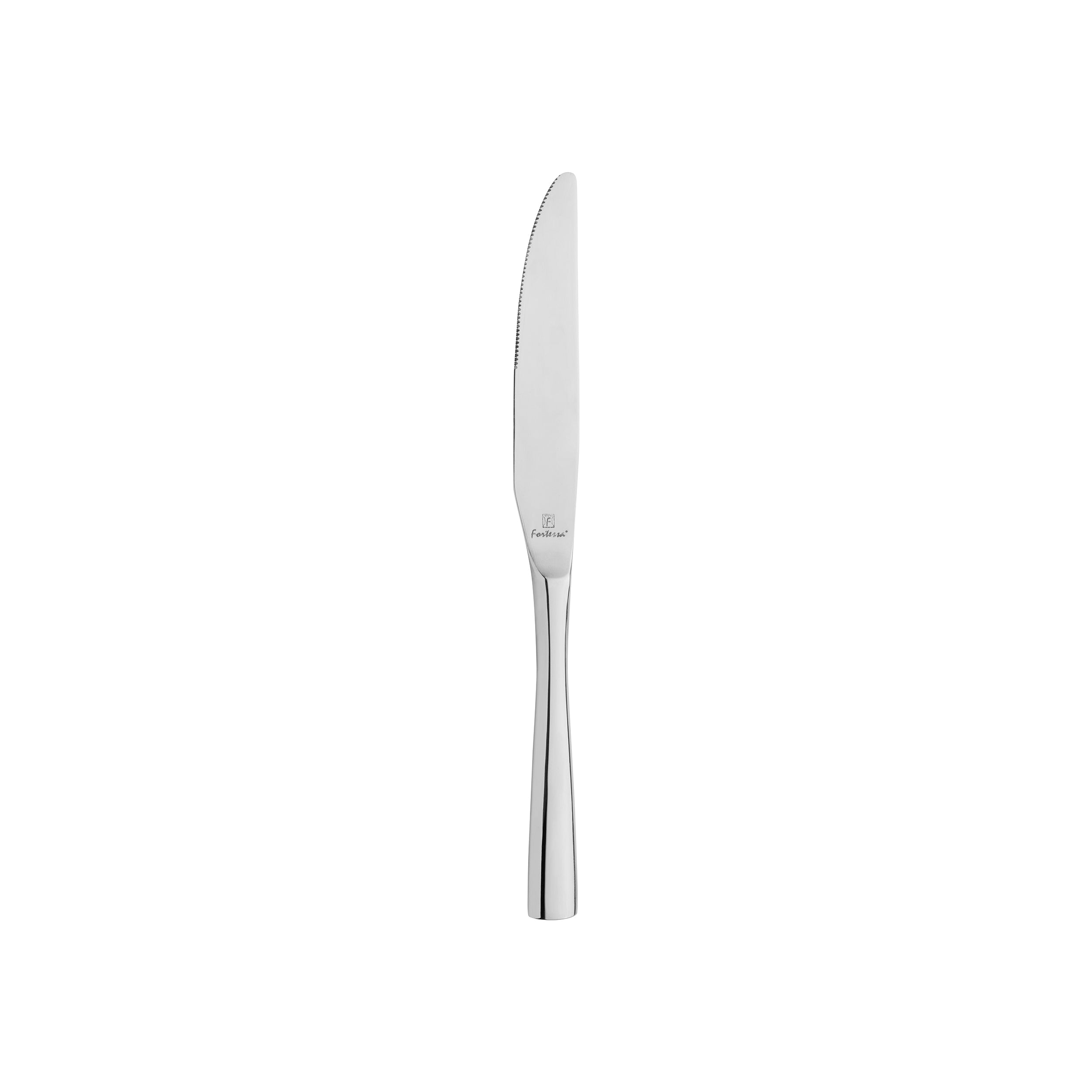 Fortessa Lucca Dessert Knife (Solid Handle - Silver) (12 Pack)