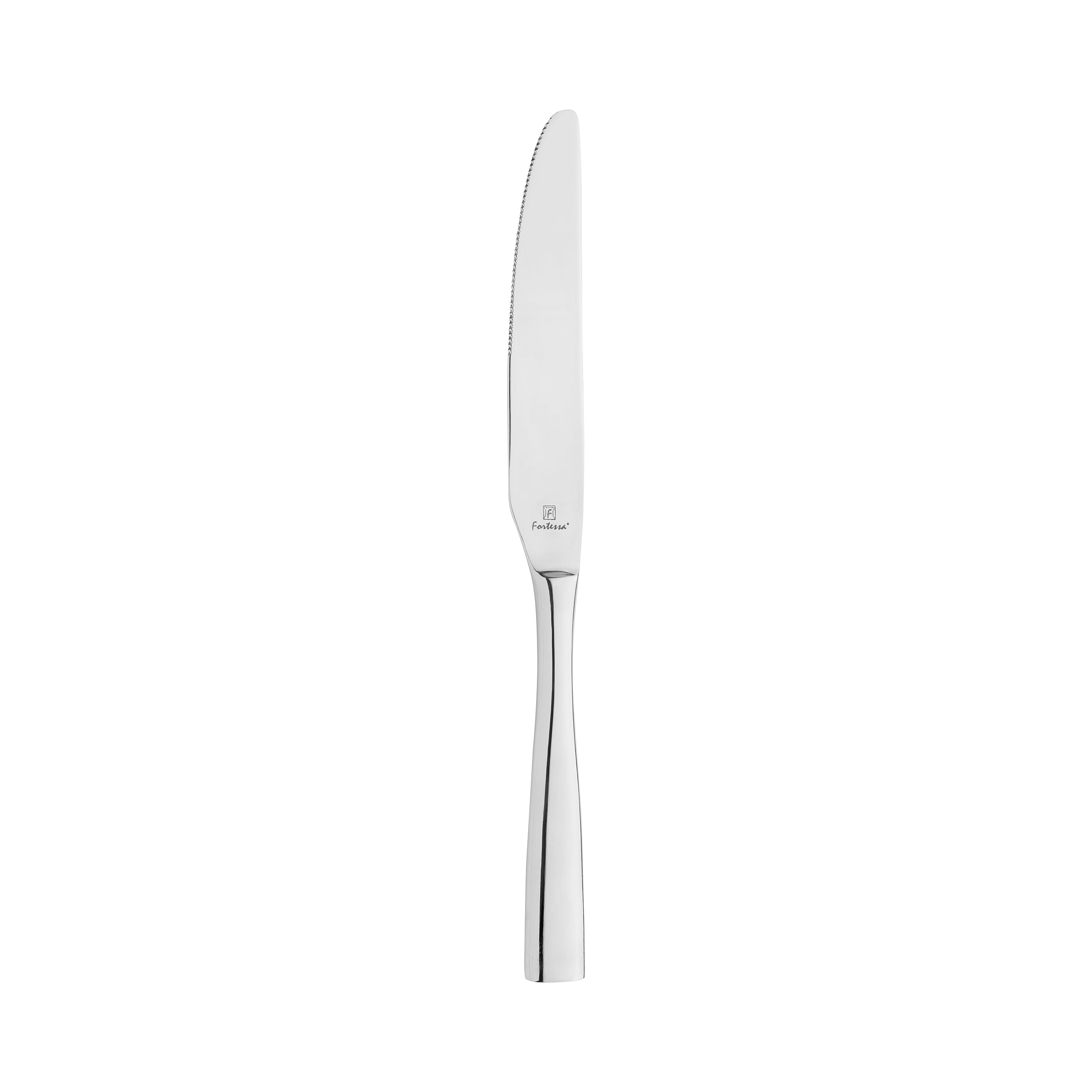 Fortessa Lucca Table Knife (Solid Handle - Silver) (12 Pack)