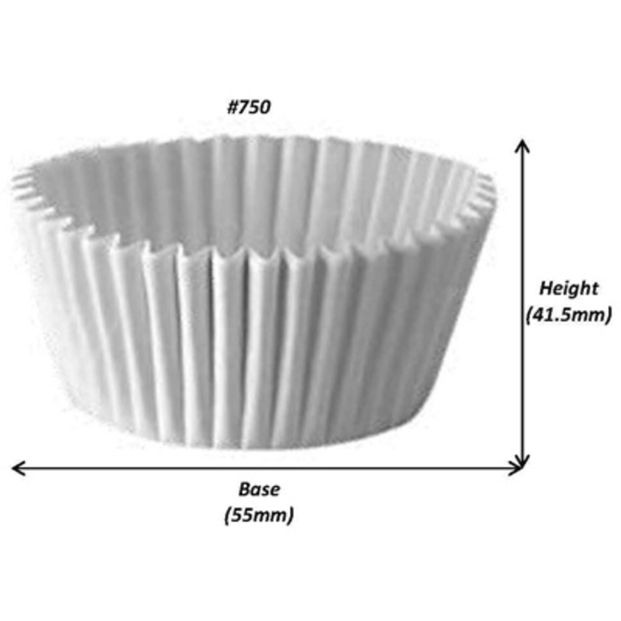 Catering Collection Muffin Case White #750 (55 x 40mm) (500 Pack)