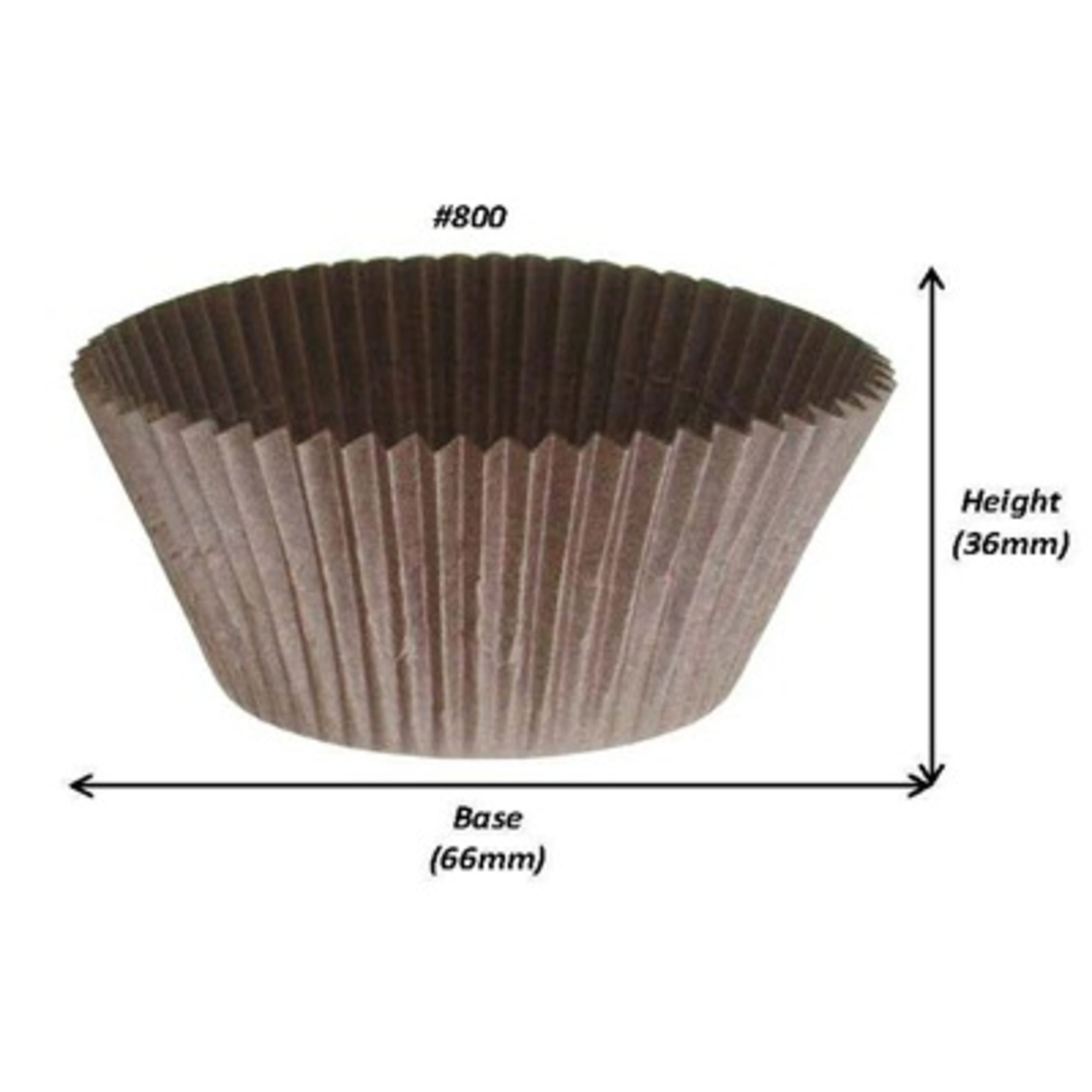 Catering Collection Muffin Case Brown #800 (65 x 34mm) (500 Pack)