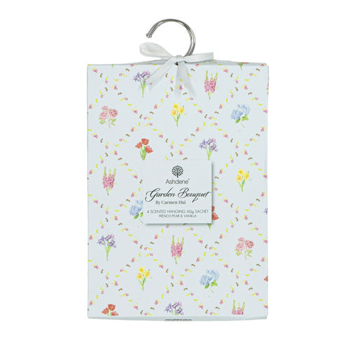 Ashdene Garden Bouquet 4pk French Pear & Van 60g Hang Sachet