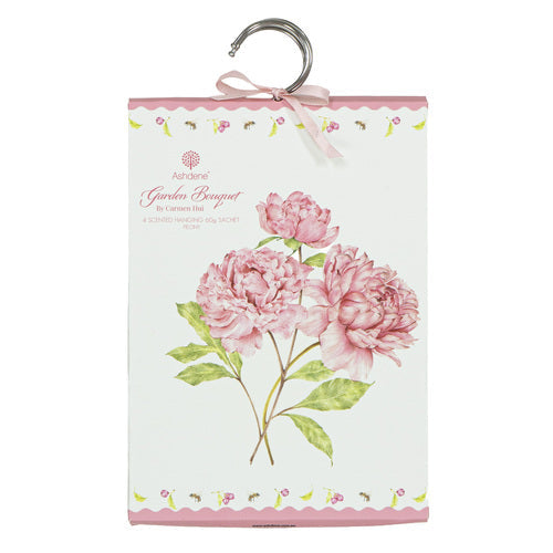 Ashdene Garden Bouquet 4pk Peony 60g Hang Sachet
