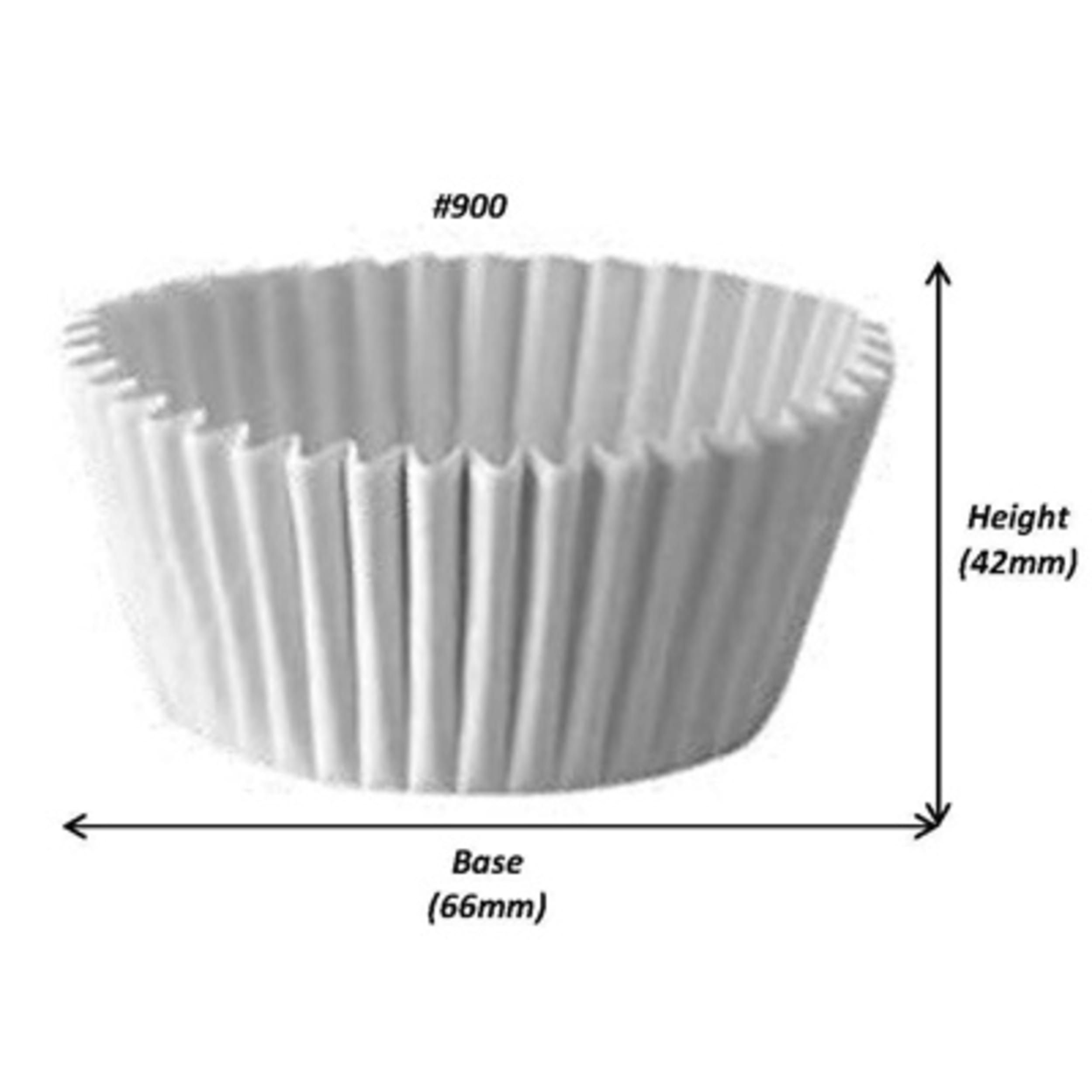 Catering Collection Muffin Case White #900 (65 x 38mm) (500 Pack)