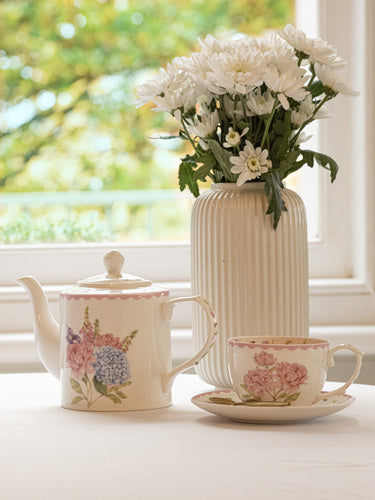 Ashdene Garden Bouquet Peony Pink Cup & Saucer