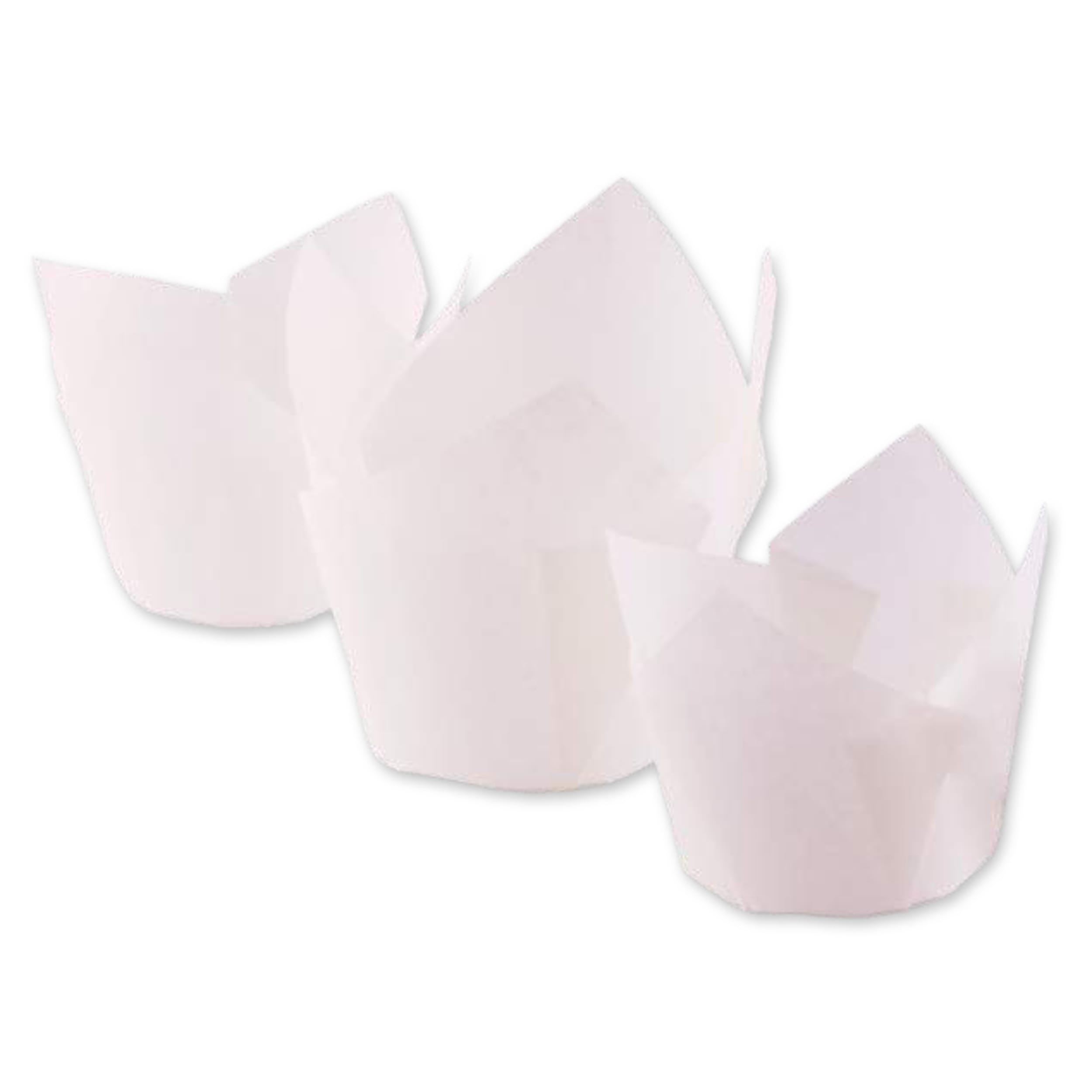 Catering Collection Tulip Muffin Wrap White (90/50mm high x 60mm base) (250 Pack)