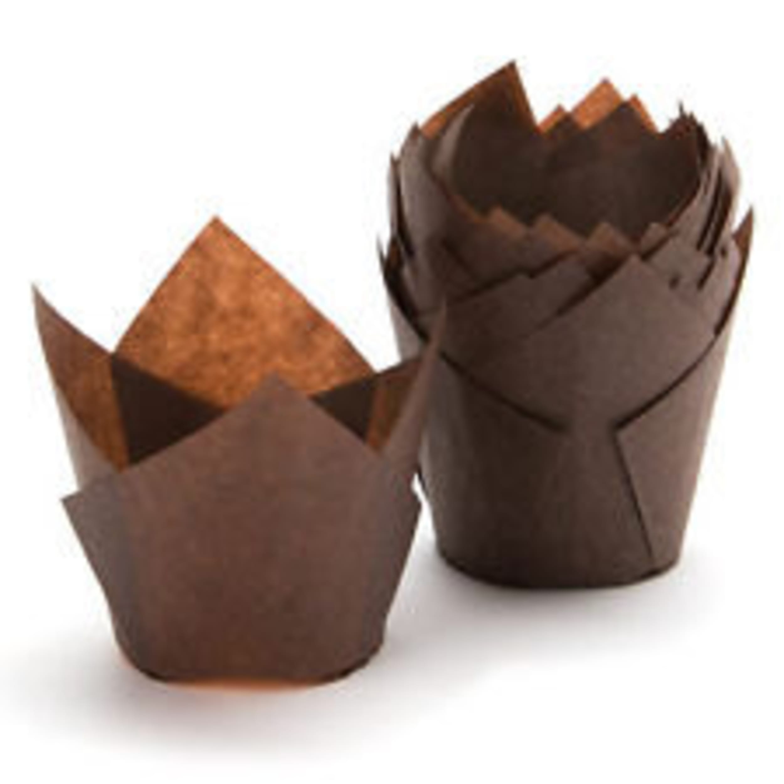 Catering Collection Tulip Muffin Wrap Brown (90/50mm high x 60mm base) (250 Pack)