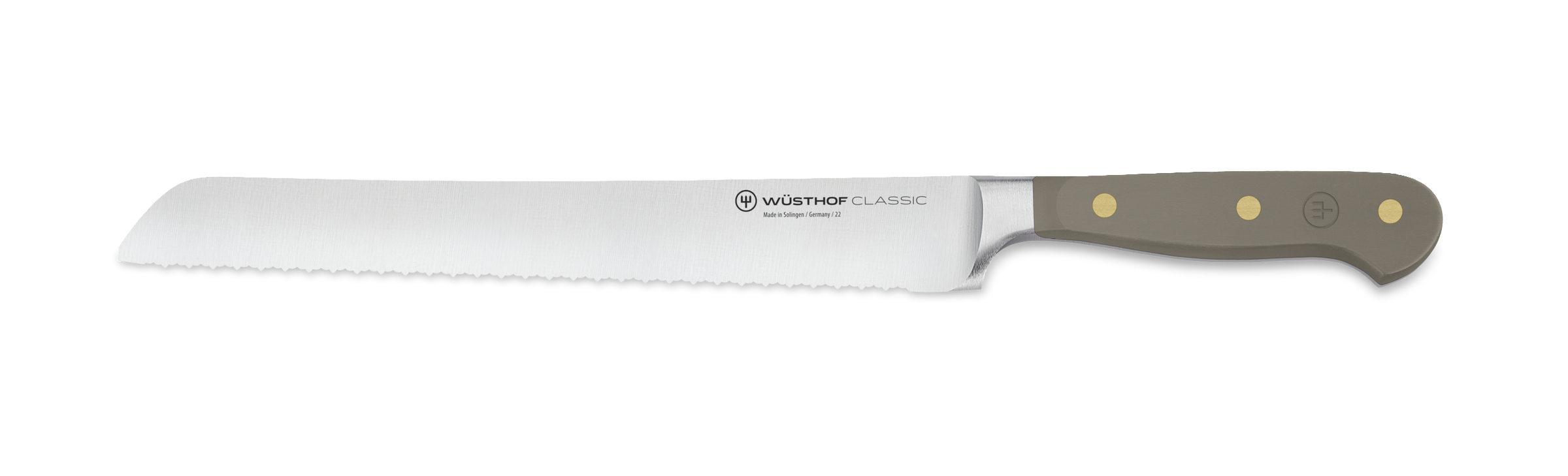 Wusthof Classic Velvet Oyster Precision Double-Serrated Bread Knife - 23cm