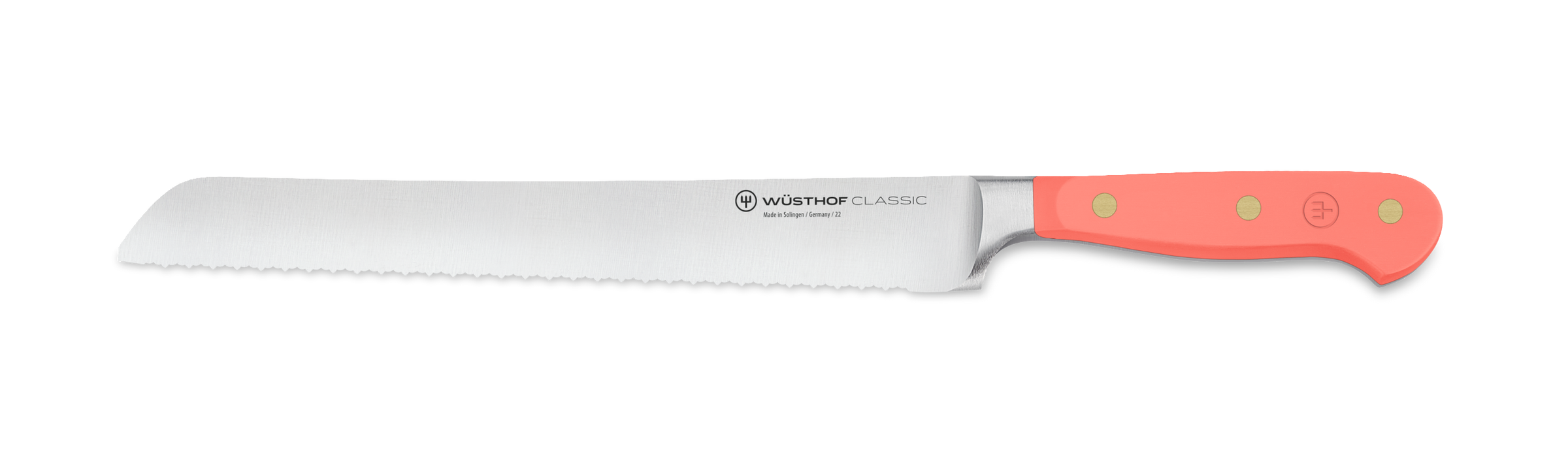 Wusthof Classic Coral Peach Precision Double-Serrated Bread Knife - 23cm