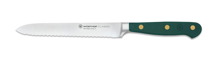 Wusthof Classic Colour Fresh Rosemary Serrated Utility Knife - 14cm