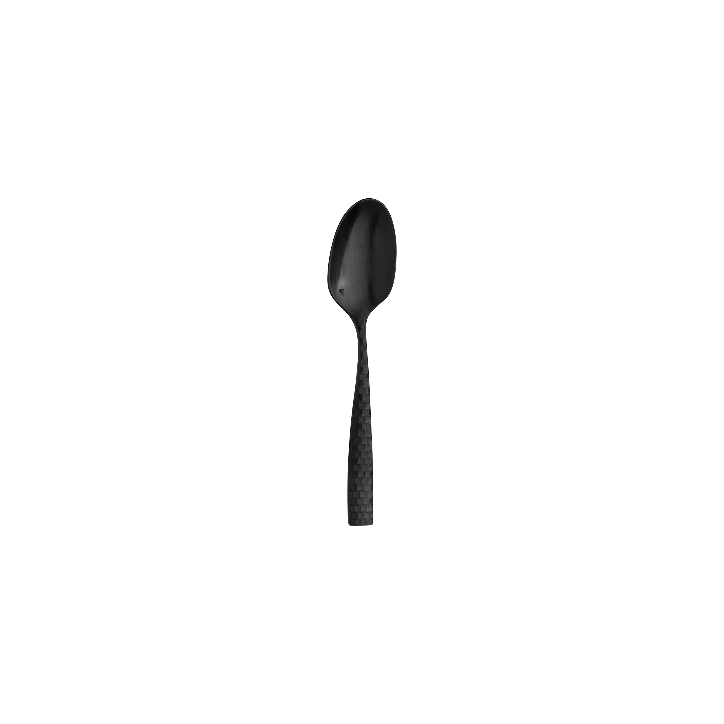 Fortessa Lucca Faceted Matte Black Teaspoon (12 Pack)