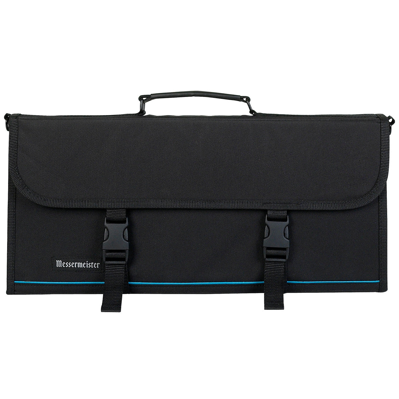 Messermeister Black 17 Pocket Knife Case with Large Outer Pocket