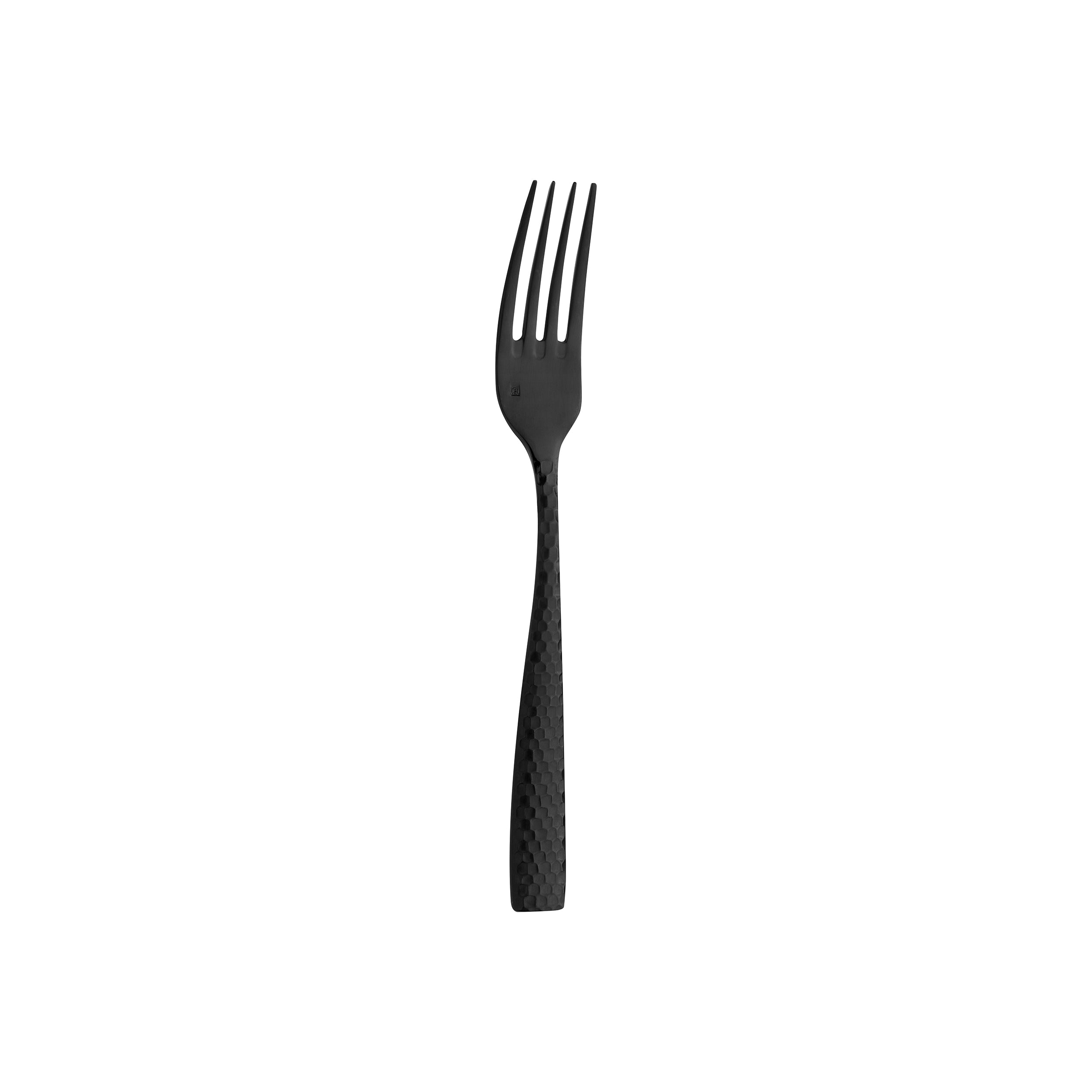 Fortessa Lucca Faceted Matte Black Table Fork (12 Pack)