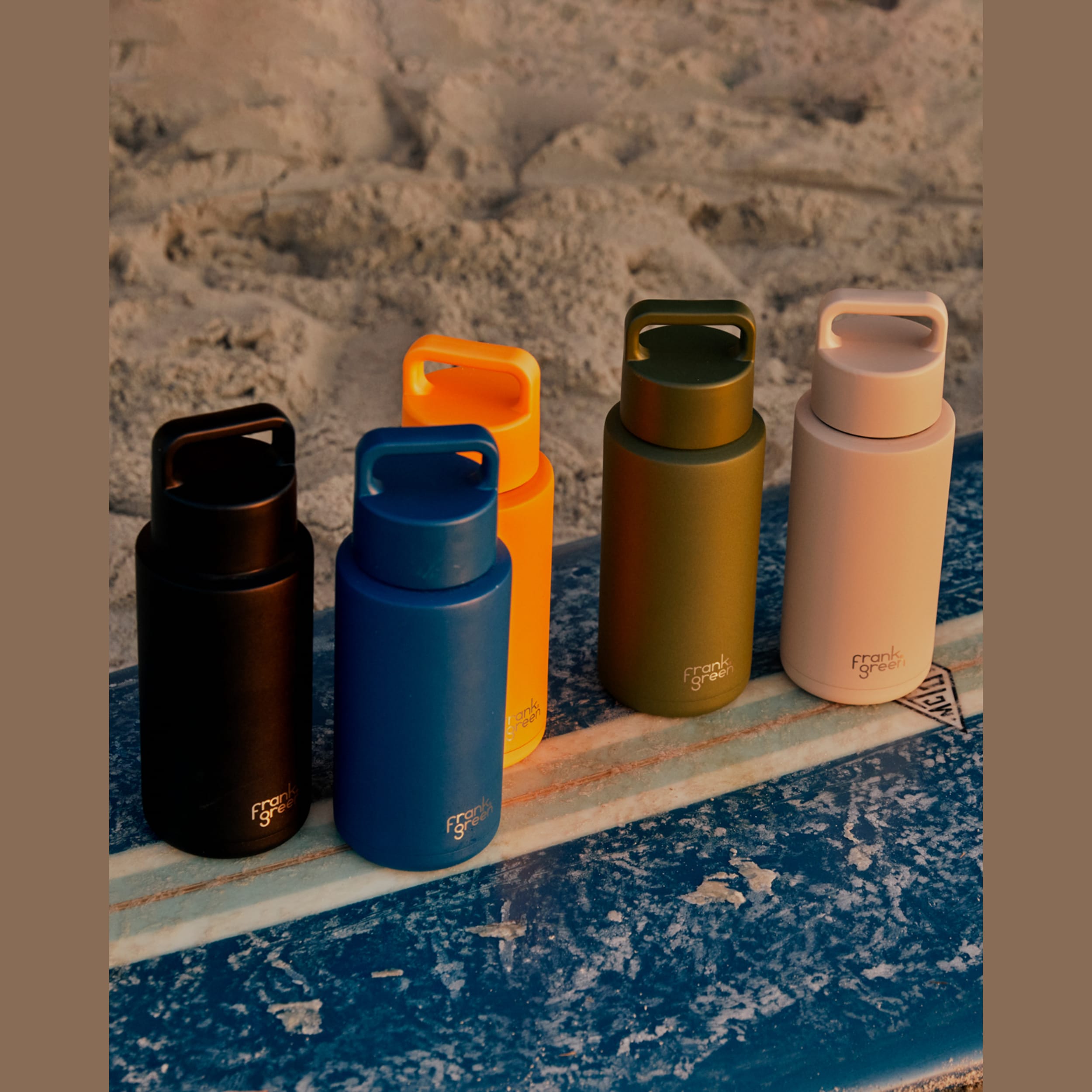 frank green 34oz Reusable Bottle (Grip) - Midnight